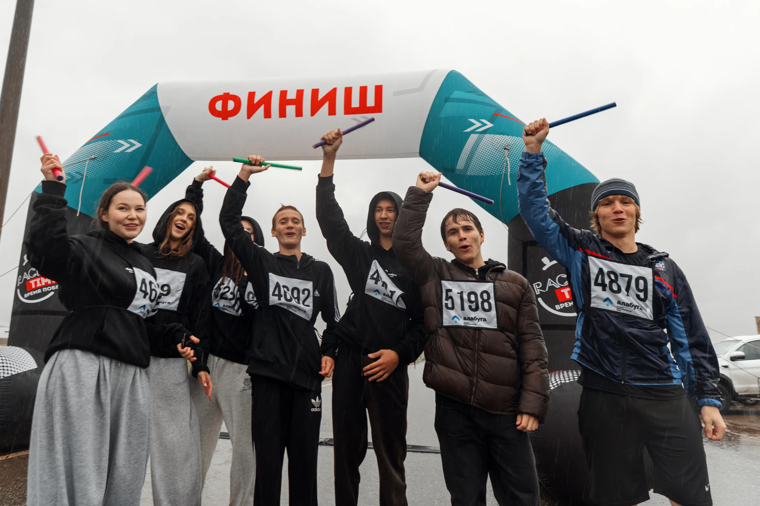 Студенты Алабуга Политех после спортивной эстафеты